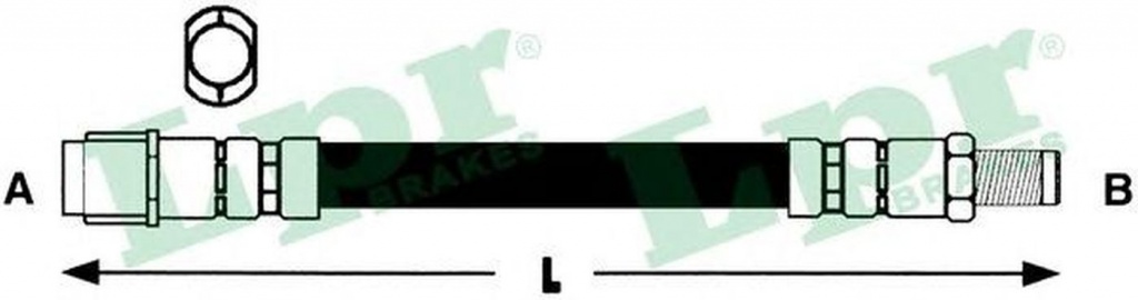 Furtun frana MERCEDES-BENZ A-CLASS W168 LPR 6T46905