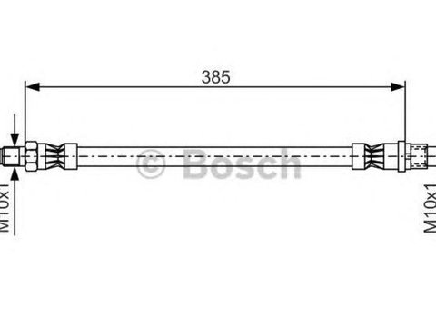 Furtun frana MERCEDES-BENZ C-CLASS cupe C204 BOSCH 1987476439