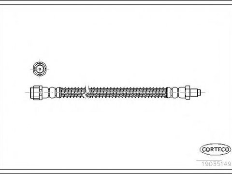 Furtun frana MERCEDES-BENZ C-CLASS T-Model S204 CORTECO 19035149