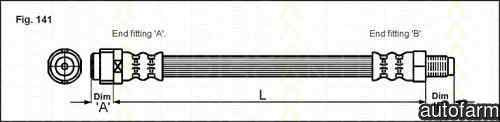 Furtun frana MERCEDES-BENZ C-CLASS T-Model (S204) TRISCAN 8150 23104
