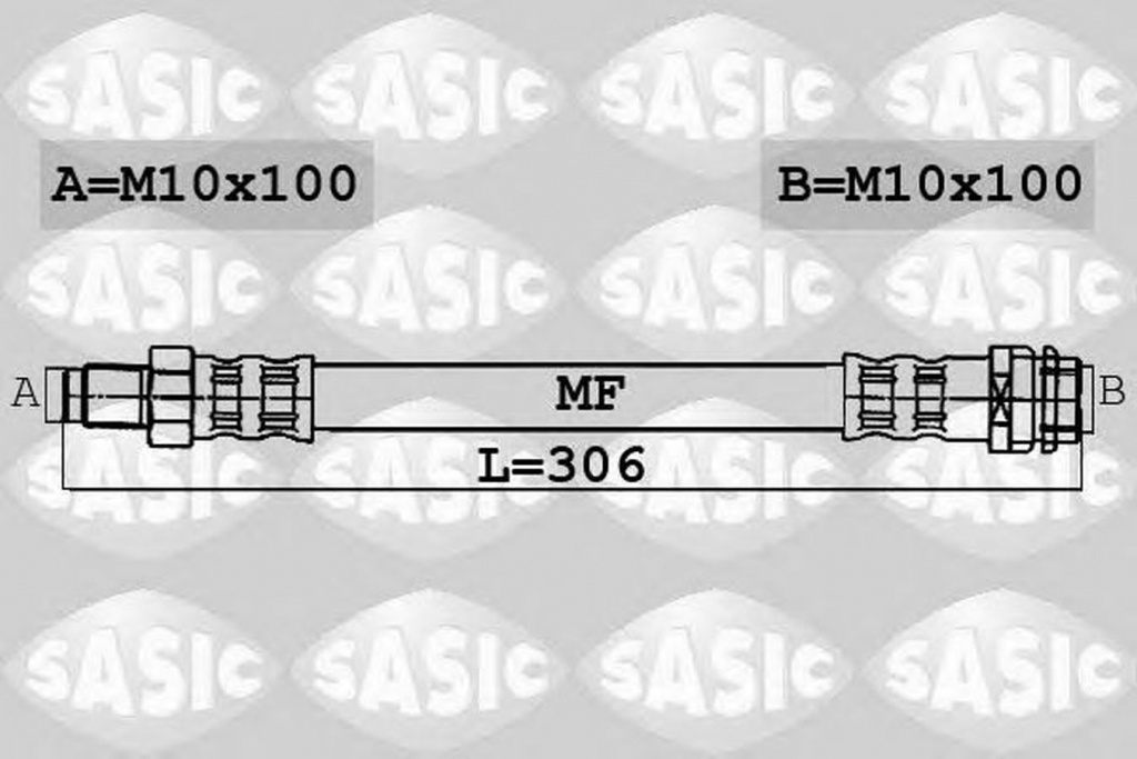 Furtun frana MERCEDES-BENZ C-CLASS W203 SASIC 6606073