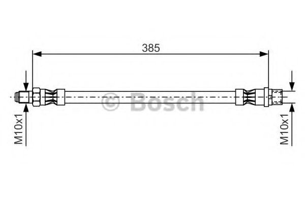 Furtun frana MERCEDES-BENZ C-CLASS (W204) (2007 - 2014) BOSCH 1 987 476 439