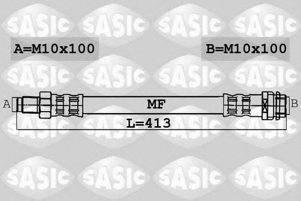 Furtun frana MERCEDES-BENZ CLK C208 SASIC 6606007