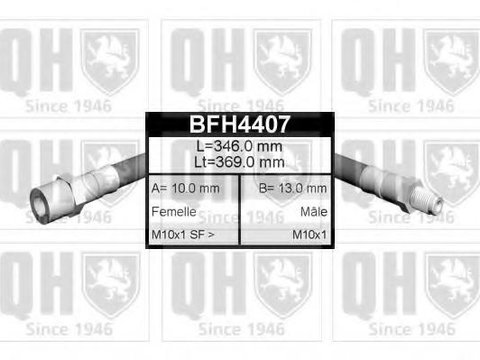 Furtun frana MERCEDES-BENZ COUPE (C123), MERCEDES-BENZ KOMBI Break (S123), MERCEDES-BENZ COUPE (C124) - QUINTON HAZELL BFH4407