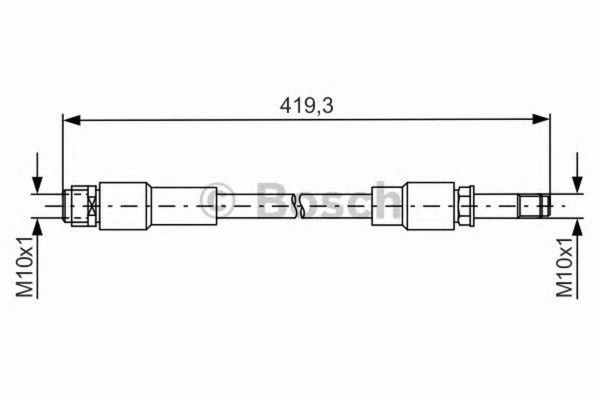 Furtun frana MERCEDES-BENZ GLA-CLASS X156 BOSCH 1987481674