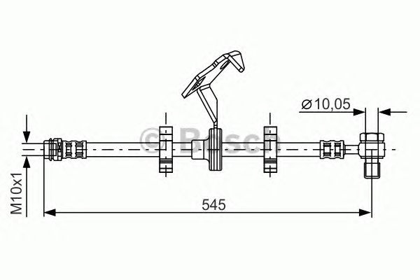 Furtun frana MERCEDES-BENZ M-CLASS (W163) MAXGEAR: