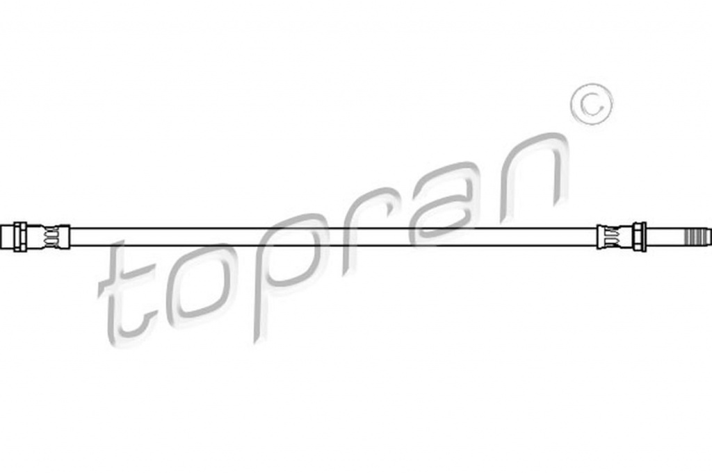 Furtun frana MERCEDES-BENZ SPRINTER 4 6-t platou sasiu 906 TOPRAN 112162
