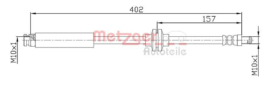 Furtun frana METZGER 4110108