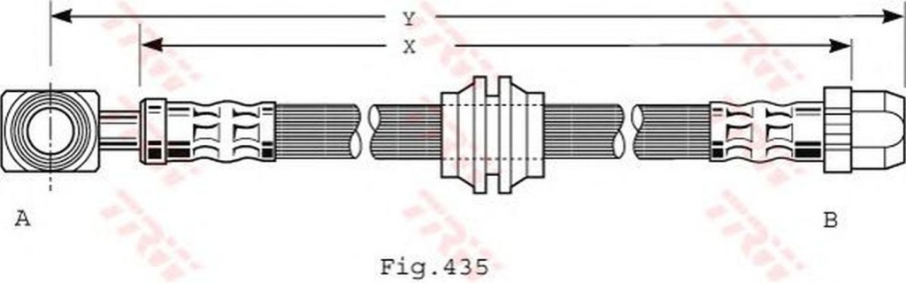 Furtun frana MINI MINI R50 R53 TRW PHD479