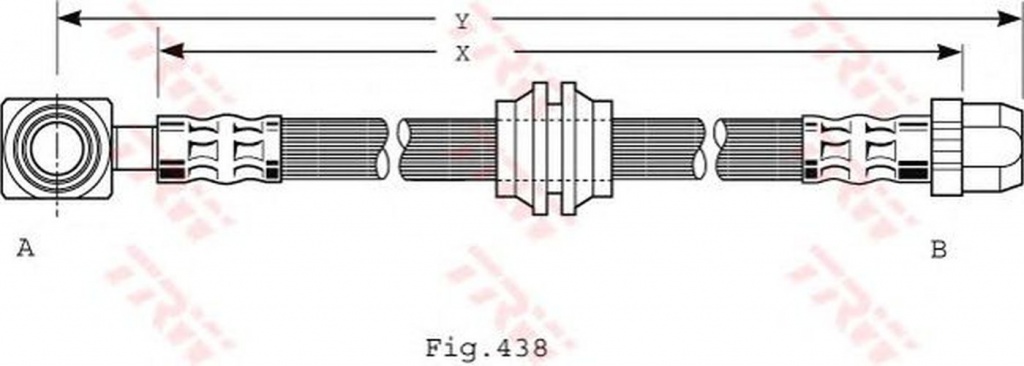 Furtun frana MINI MINI R50 R53 TRW PHD485