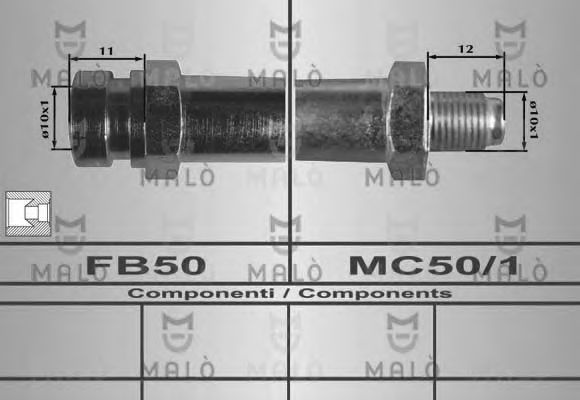 Furtun frana MITSUBISHI GALANT VI EA MALN 80360