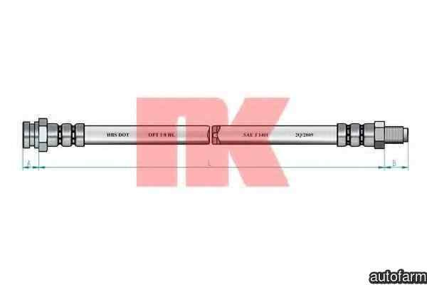 Furtun frana MITSUBISHI GALANT VI (EA_) NK 853009