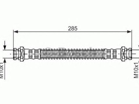 Furtun frana MITSUBISHI L 200 K7 T K6 T BOSCH 1987476194