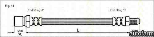 Furtun frana MITSUBISHI LANCER IV limuzina (C6_A) 