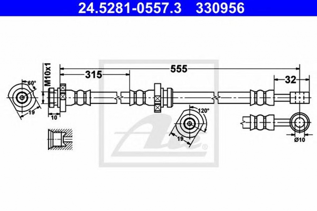 Furtun frana NISSAN ALMERA II Hatchback N16 ATE 24