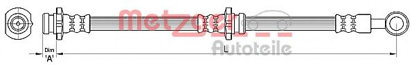 Furtun frana NISSAN PRIMERA Hatchback (P12) (2002 - 2016) METZGER 4110462 piesa NOUA