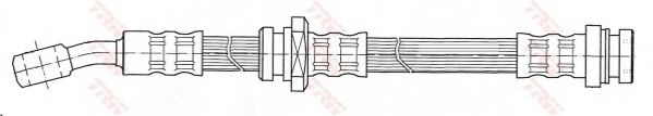 Furtun frana OPEL AGILA (A) (H00) (2000 - 2007) TRW PHD478 piesa NOUA