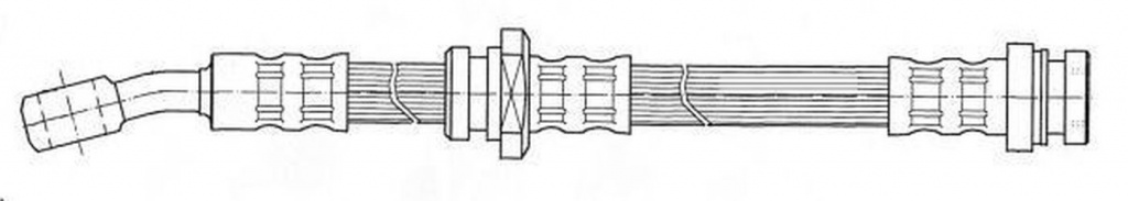 Furtun frana OPEL AGILA A H00 FERODO FHY2588