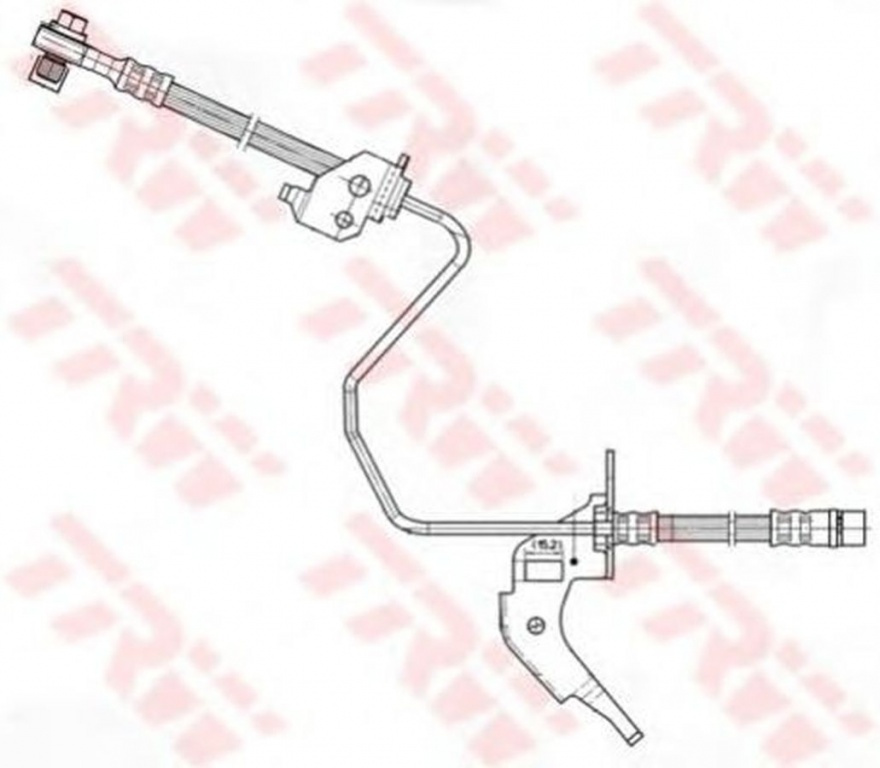 Furtun frana OPEL ASTRA G cupe F07 TRW PHD566 Pies