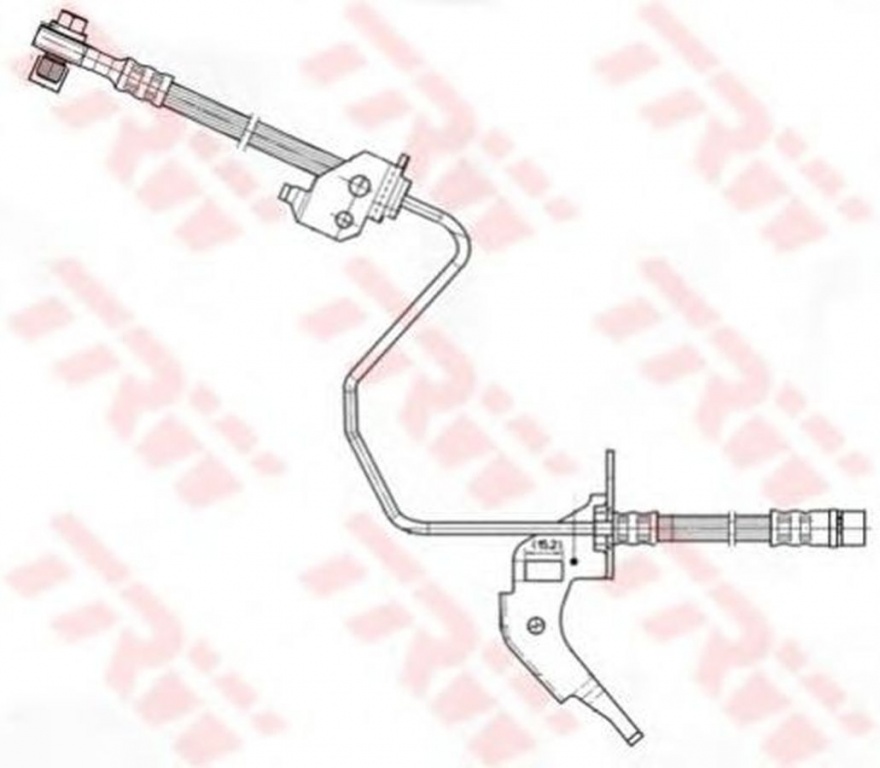 Furtun frana OPEL ASTRA G cupe F07 TRW PHD566