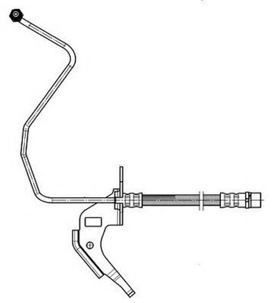 Furtun frana OPEL ASTRA G hatchback F48 F08 FERODO