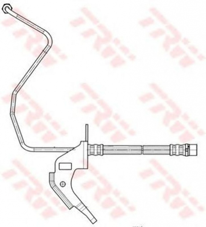 Furtun frana OPEL ASTRA H GTC L08 TRW PHD563 Piese