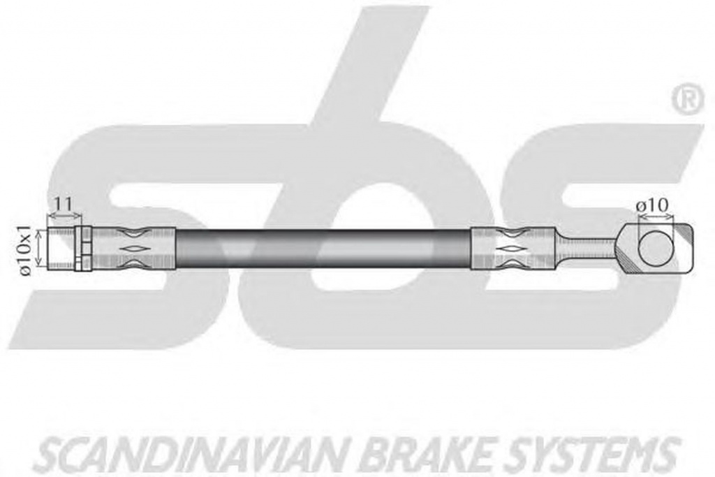 Furtun frana OPEL MERIVA B sbs 1330853664