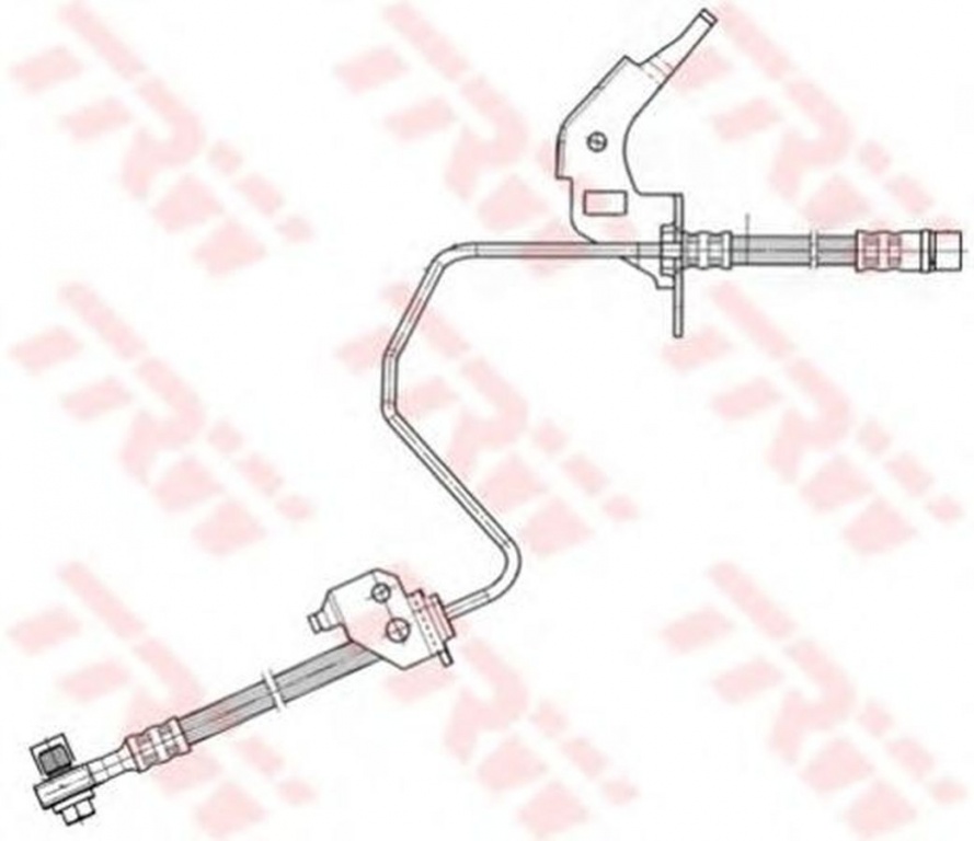 Furtun frana OPEL MERIVA B TRW PHD567