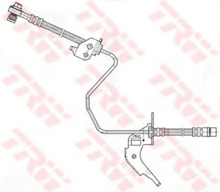Furtun frana OPEL MERIVA TRW PHD566
