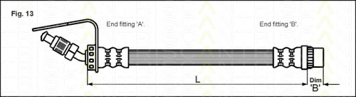 Furtun frana # Opel Movano 2001 2002 2003 2004 2005 2006 2007 2008 2009 2010 2011 2012 2013 2014 2015 2016 2017 2018 2019 2020 2021 2022 2023 2024 2025 # 8150 10113 # TRISCAN