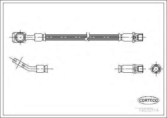 Furtun frana OPEL VECTRA C, OPEL VECTRA C GTS, OPEL SIGNUM - CORTECO 19032114