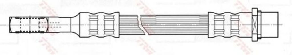 Furtun frana OPEL ZAFIRA A F75 TRW PHD471 PieseDeTop