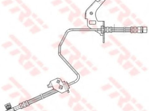 Furtun frana OPEL ZAFIRA B Van (2005 - 2016) TRW PHD567