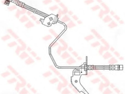 Furtun frana OPEL ZAFIRA B Van (2005 - 2016) TRW PHD566