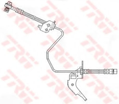 Furtun frana OPEL ZAFIRA TOURER C (P12) (2011 - 2016) TRW PHD566