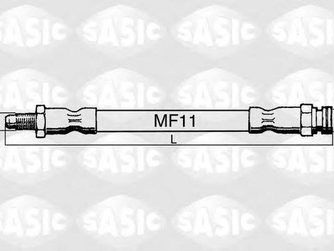 Furtun frana PEUGEOT 104, PEUGEOT 104 cupe, TALBOT SAMBA (51A) - SASIC SBH0144