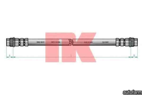 Furtun frana PEUGEOT 206 hatchback (2A/C) NK 853919