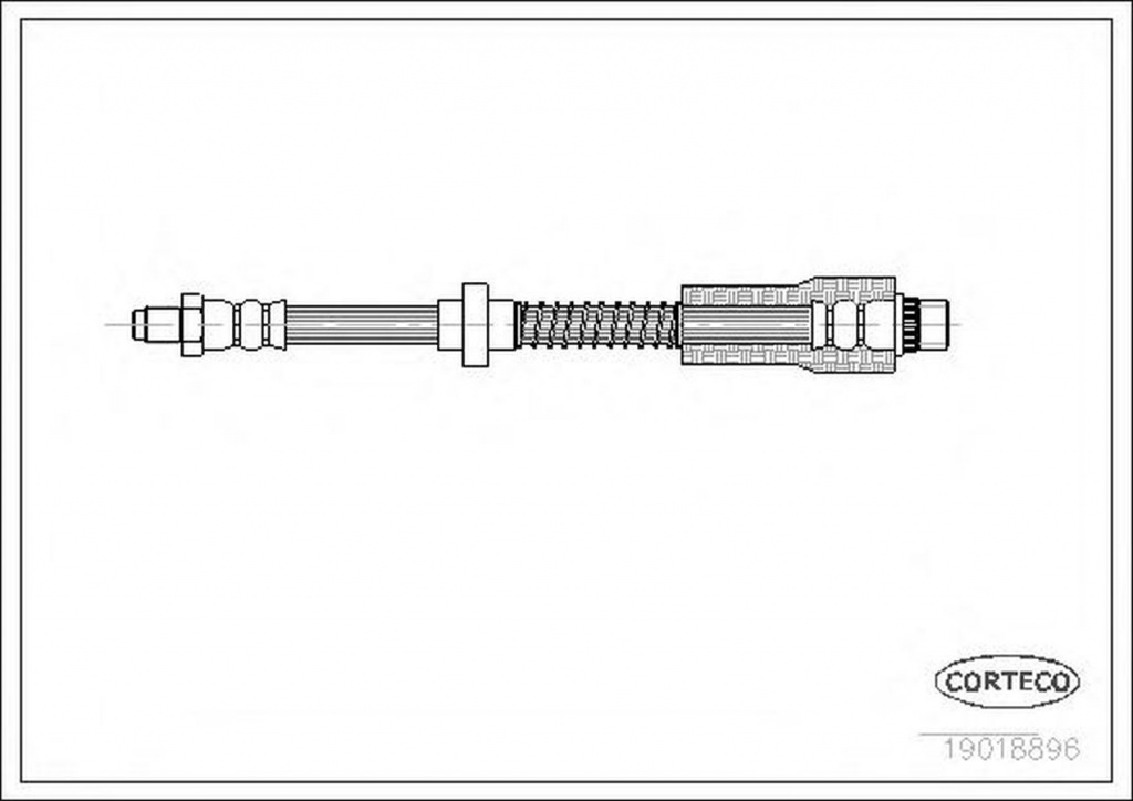 Furtun frana PEUGEOT 307 Break 3E CORTECO 19018896