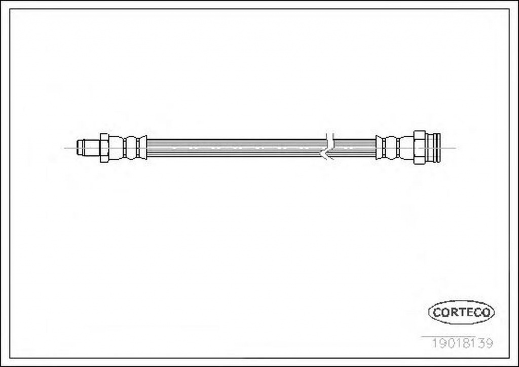 Furtun frana PEUGEOT BOXER caroserie 244 CORTECO 1