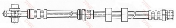 Furtun frana PHD503 TRW pentru Skoda Praktik Skoda Roomster Skoda Fabia Seat Ibiza Seat Cordoba Vw Derby Vw Polo Vw Fox