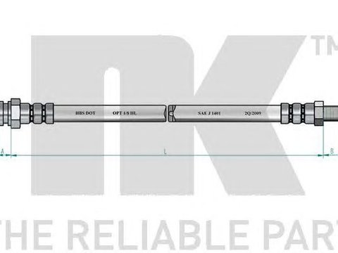 Furtun frana punte fata dreapta FIAT BRAVA/BRAVO 95-02 408MM - Cod intern: W20097172 - LIVRARE DIN STOC in 24 ore!!!