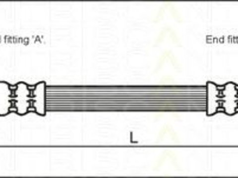 Furtun frana punte fata HYUNDAI H-1 97-04 - Cod intern: W20018886 - LIVRARE DIN STOC in 24 ore!!!