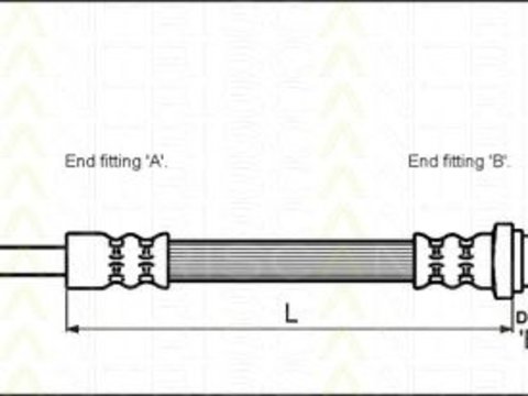 Furtun frana punte fata KIA CARNIVAL 99- - Cod intern: W20018431 - LIVRARE DIN STOC in 24 ore!!!