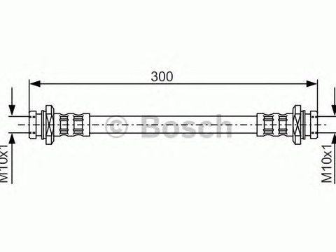 Furtun frana punte fata OPEL AGILA 00-07 450MM - Cod intern: W20146506 - LIVRARE DIN STOC in 24 ore!!!