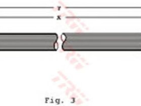 Furtun frana punte fata stanga/dreapta LAND ROVER RANGE ROVER 69-98 470 MM - Cod intern: W20011206 - LIVRARE DIN STOC in 24 ore!!!