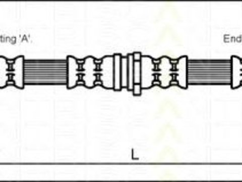 Furtun frana punte fata stanga/dreapta MAZDA 323/626 89-98 - Cod intern: W20018974 - LIVRARE DIN STOC in 24 ore!!!