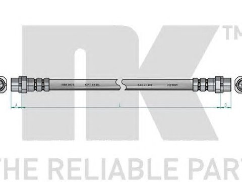 Furtun frana punte spate BMW E81/E87 03-12 205MM - Cod intern: W20097101 - LIVRARE DIN STOC in 24 ore!!!