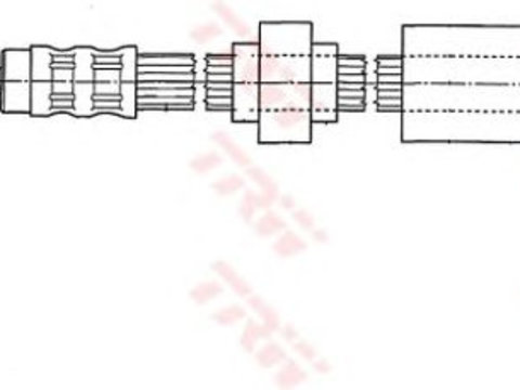 Furtun frana punte spate dreapta RENAULT KANGOO 1,6 16V/1,9 DCI 4X4 01- 320 MMM10 X 1 - Cod intern: W20011170 - LIVRARE DIN STOC in 24 ore!!!