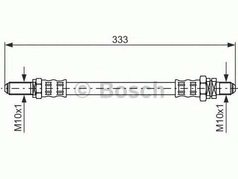 Furtun frana punte spate FORD FIESTA 91- 332MM - Cod intern: W20146531 - LIVRARE DIN STOC in 24 ore!!!