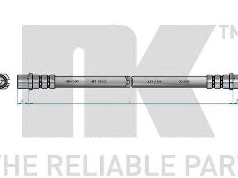 Furtun frana punte spate OPEL ASTRA/ZAFIRA/COMBO 98- 246MM - Cod intern: W20097322 - LIVRARE DIN STOC in 24 ore!!!